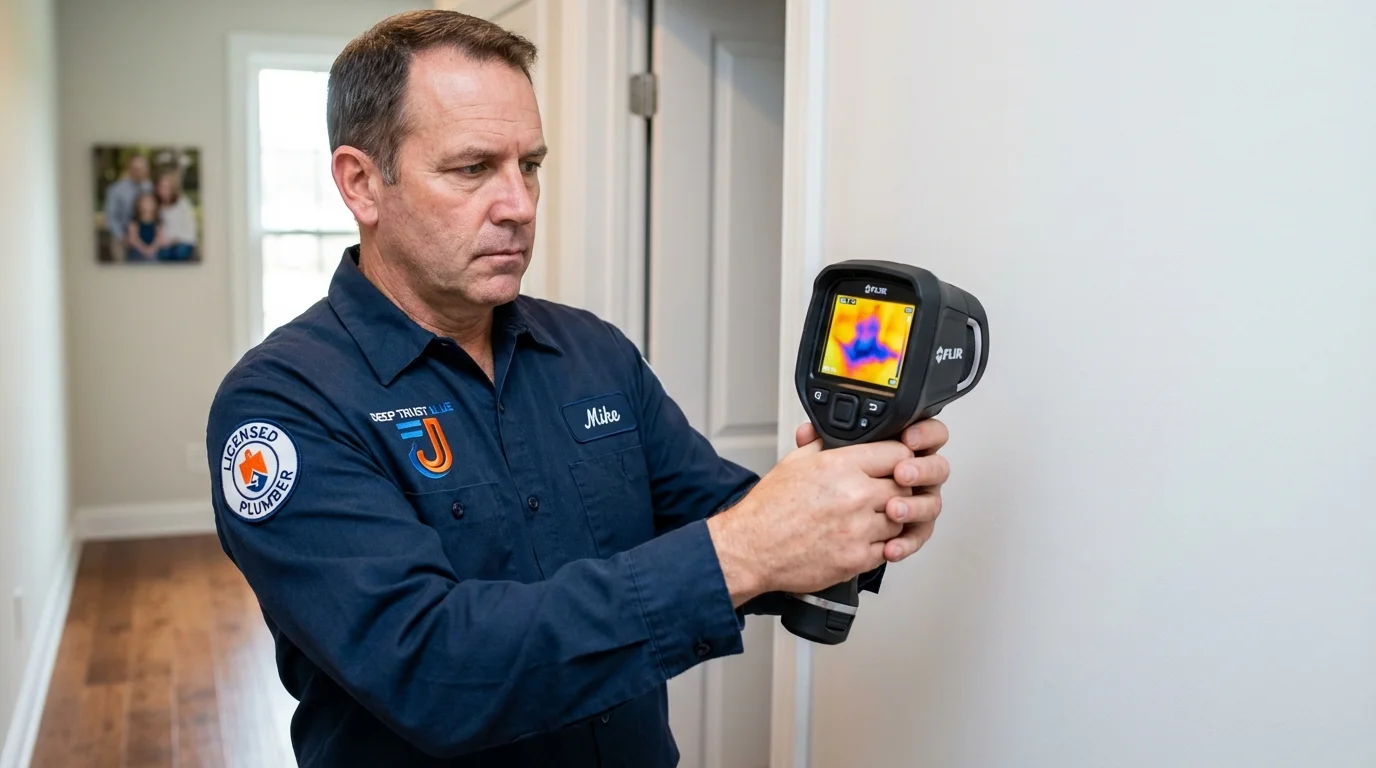 Thermal imaging leak detection by Johns Plumbing LLC in Lucerne Valley